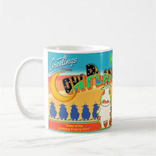 Caneca De Café CUMPRIMENTOS do PLANETA Boynton da VACA