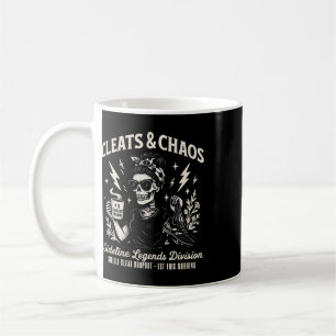 Caneca De Café Cunha e Caos Esqueleto Mãe de Futebol Engraçado à