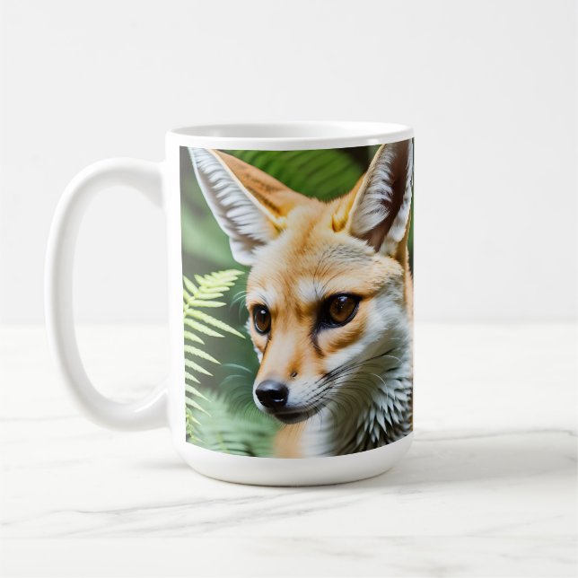 Caneca De Café Cunning Fennec Fox, (Esquerda)
