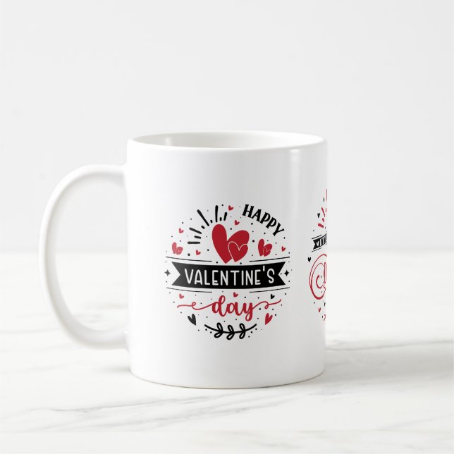 Caneca De Café Cup Coffee Mug Valentine's Day (Esquerda)