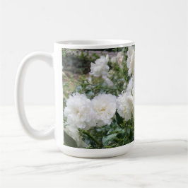 Caneca De Café Cup with white antique roses