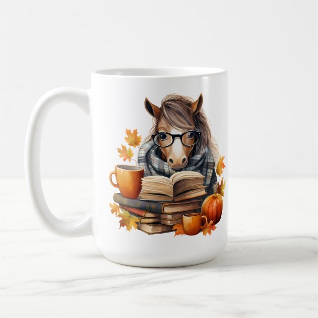Caneca De Café Cupão Clássico da Série Cavalo 15 oz (Esquerda)