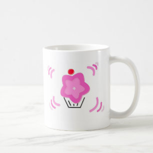 Caneca De Café Cupcake cor-de-rosa