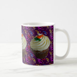 Caneca De Café Cupcake de bolo de carrot com Confetti