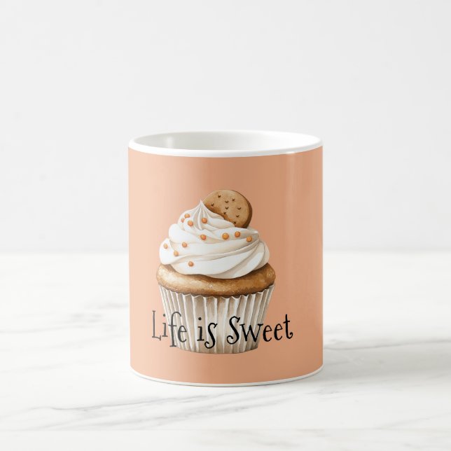 Caneca De Café Cupcake de Cobertura de Baunilha (Centro)