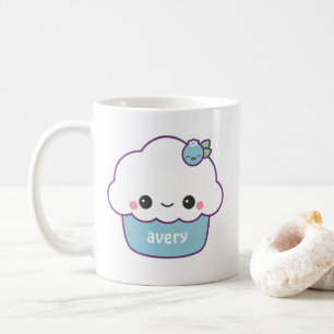 Caneca De Café Cupcake de mirtilo