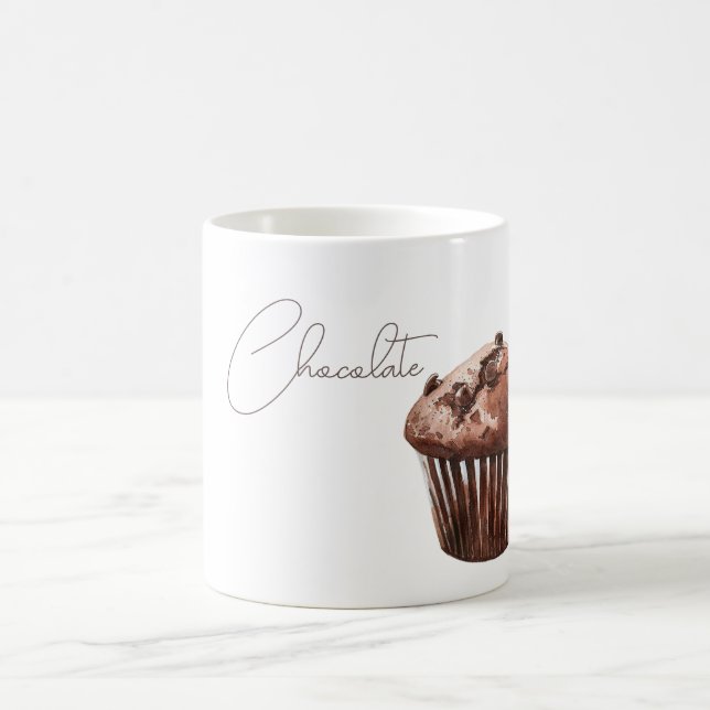 Caneca De Café Cupcake de Muffin com Gotinhas de Chocolate (Centro)