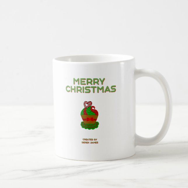 Caneca De Café Cupcake de Natal Coffee Mug (Direita)