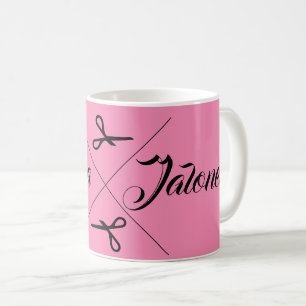 Caneca De Café Cupcake de Stylist de Cabelo Moderno, Rosa