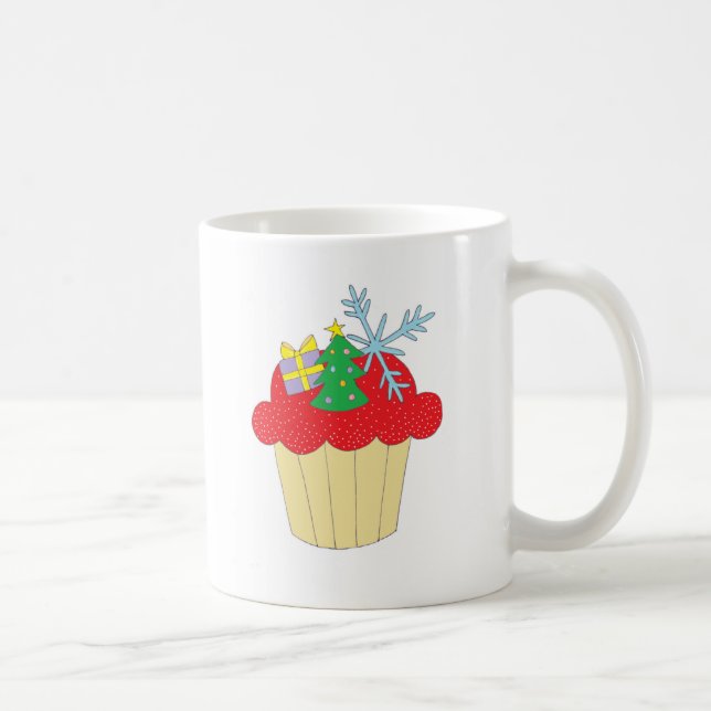 Caneca De Café Cupcake do Natal (Direita)