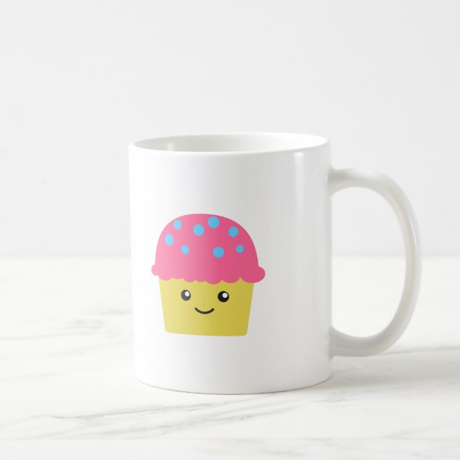 Caneca De Café Cupcake Kawaii Cute (Direita)