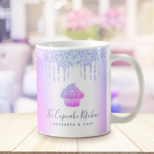 Caneca De Café Cupcake Padaria Pastelaria Chef Derramamento de Li