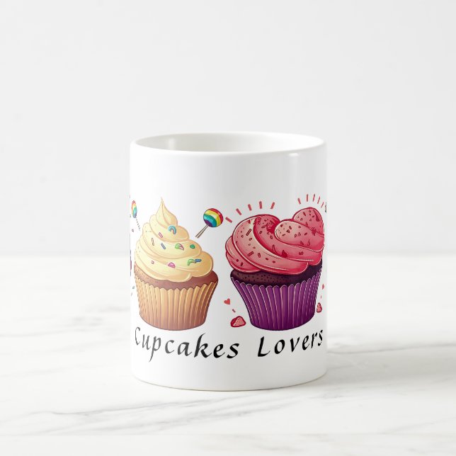 Caneca De Café Cupcakes Engraçados (Personalizados) (Centro)
