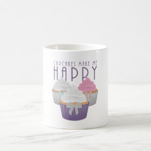 Caneca De Café Cupcakes me fazem feliz