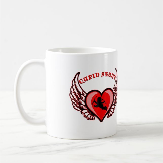 Caneca De Café Cupid Stunt Offensive Valentines Day (Esquerda)
