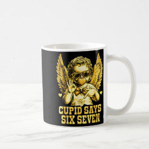 Caneca De Café Cupido Diz Seis Sete Funny Valentine 67 Meme Homen