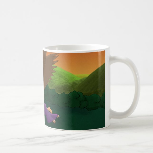 Caneca De Café Cupido e psique reunidos (Direita)
