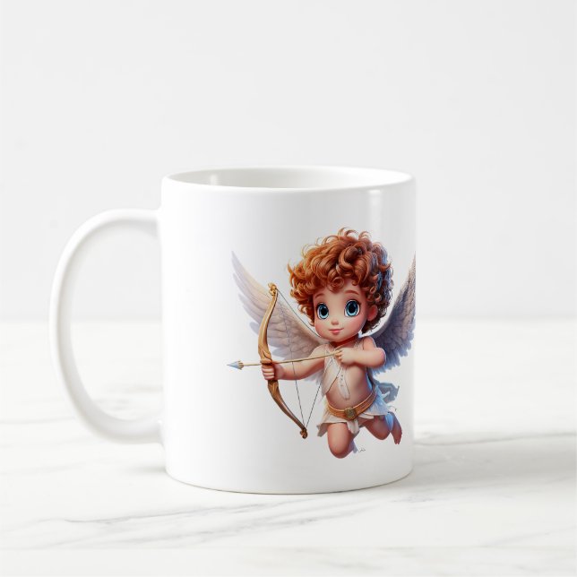 Caneca De Café Cupido em voo (Esquerda)