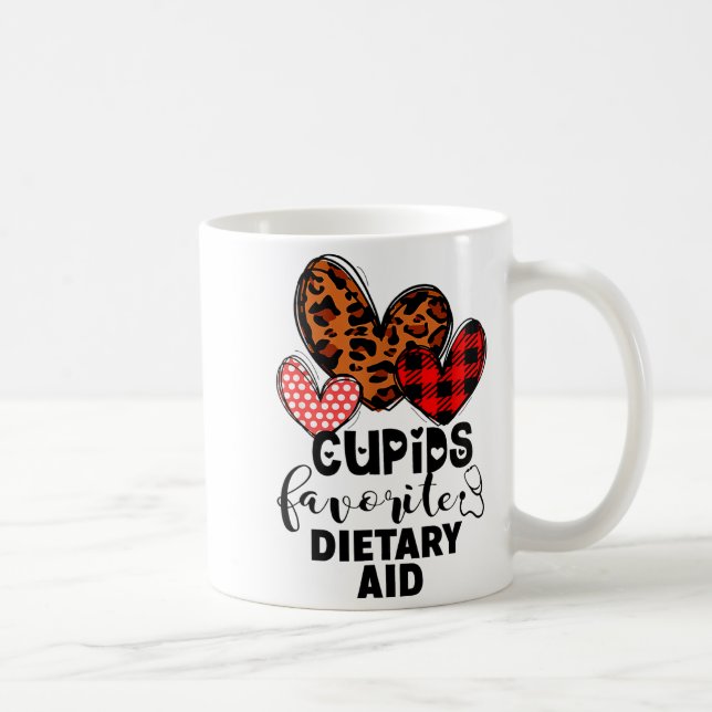 Caneca De Café Cupids Favorite Dietary Aid Nurse Gift Valentines  (Direita)