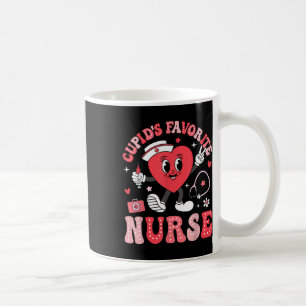 Caneca De Café Cupids Favoritos Enfermeiro Dia de os namorados Co