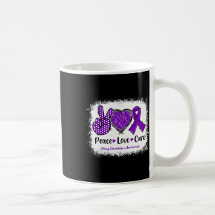 Caneca De Café Cura do Amor pela Paz Fita Roxa de Conscientização