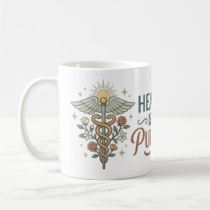 Caneca De Café Cura É Meu Propósito Enfermeira Citação
