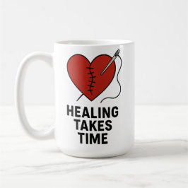 Caneca De Café Cura Leva Tempo Suporte à Saúde Mental