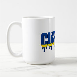 Caneca De Café Curaçao Drip | Desenho de Bandeira Caribenha | Ven