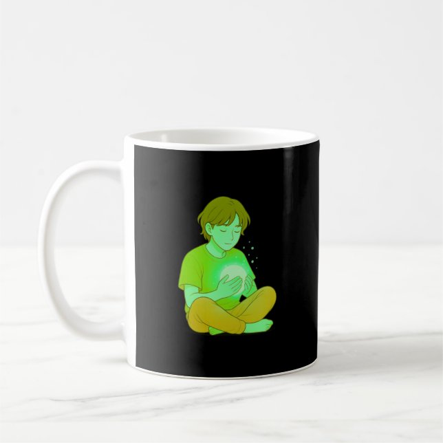 Caneca De Café Curando-me Lentamente • Arte Estética de Auto-Soss (Esquerda)