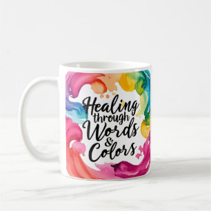 Caneca De Café Curando palavras - Design de orçamento de reparo p