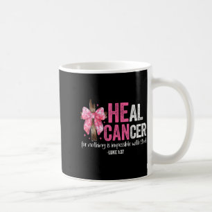 Caneca De Café Cure Câncer Acredite em Deus Cristão Câncer de Mam