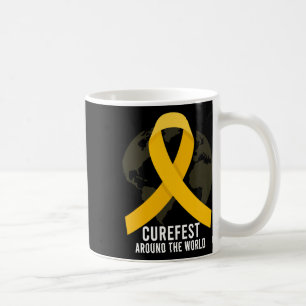 Caneca De Café Curefest Em Torno Do Cancer Da Infância Mundial Aw