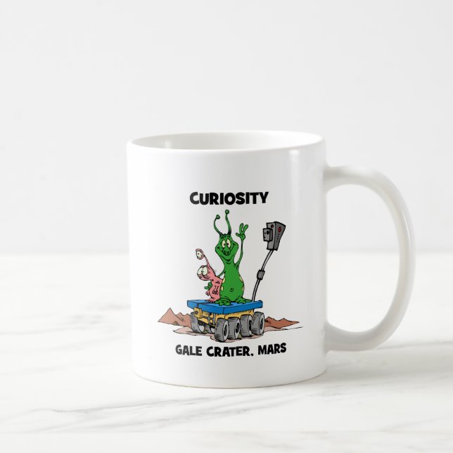 Caneca De Café Curiosidade de Marte Rover (Direita)