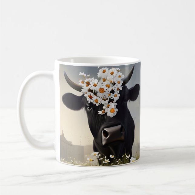 Caneca De Café Curioso cãozinho preto (Esquerda)