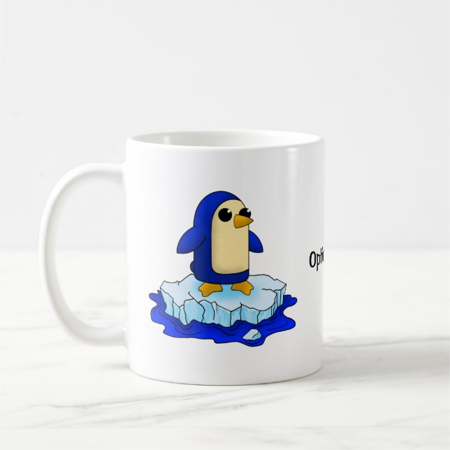 Caneca De Café Curioso Pinguim Curioso (Esquerda)