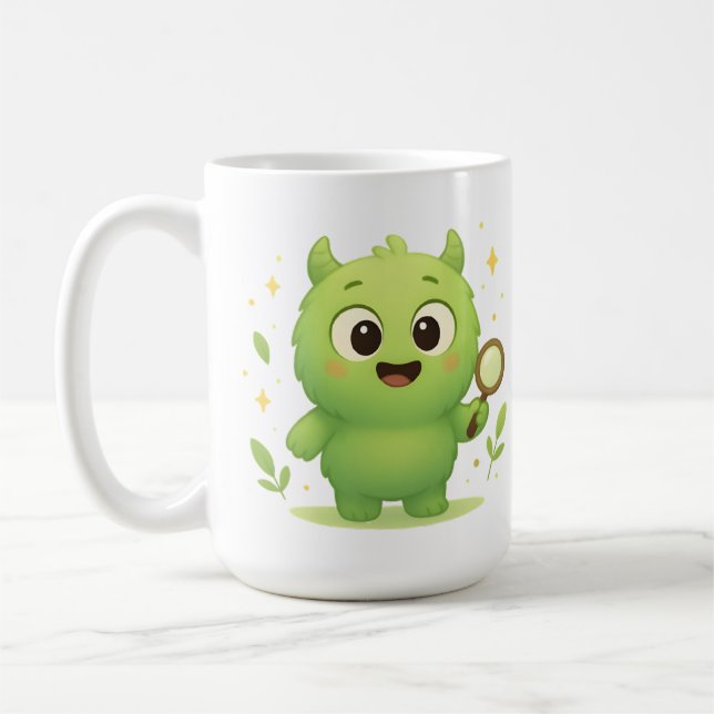 Caneca De Café Curious Explorer Monster Kids Mug  (Esquerda)