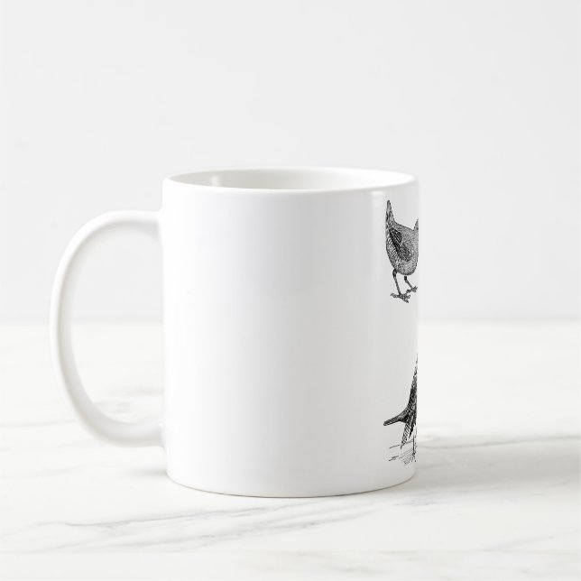 Caneca De Café Curious little bird friends (Esquerda)