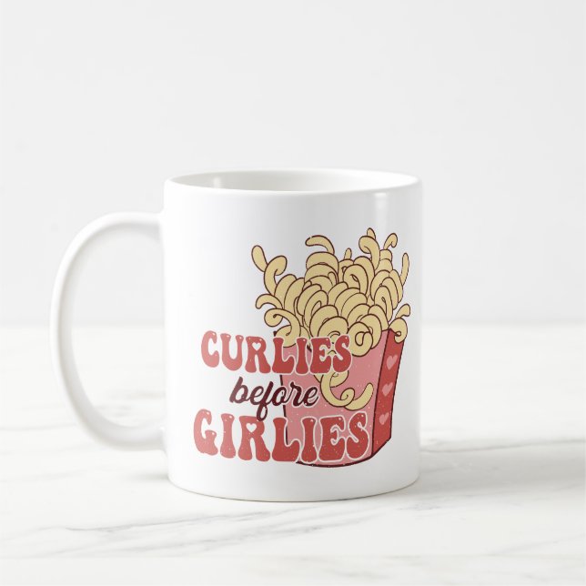 Caneca De Café Curlies Before Girlies (Esquerda)