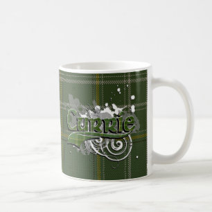 Caneca De Café Currie Tartan Grunge