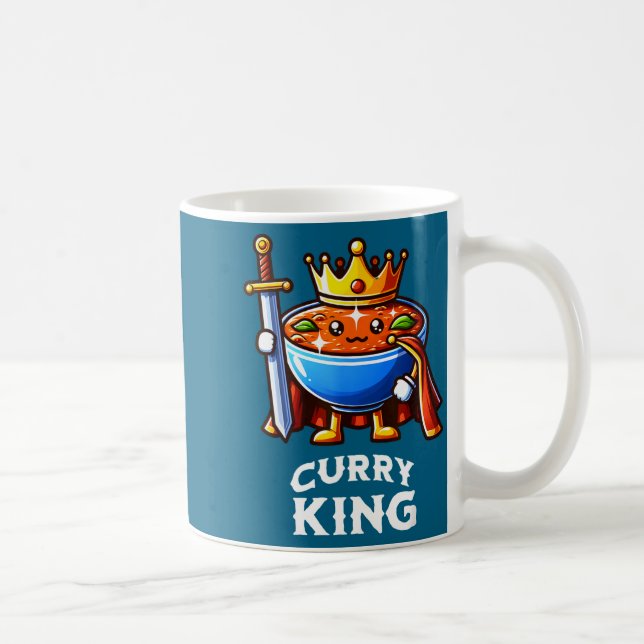 Caneca De Café Curry King Funny Quote Curry Indian Food Lover  (Direita)