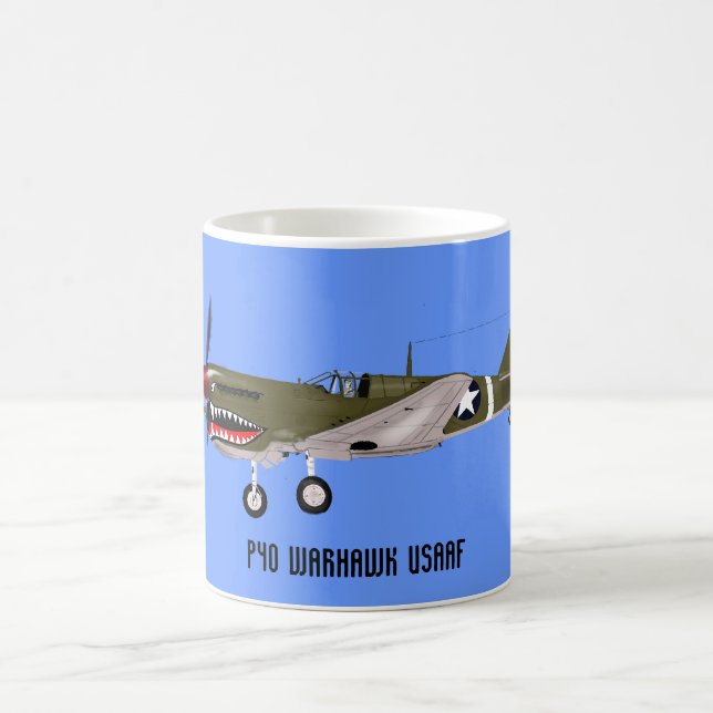 Caneca De Café Curtiss P-40 Warhawk (Centro)