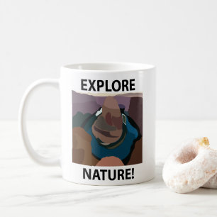 Caneca De Café Curva do Horseshoe Bend Explorar a Natureza Horses