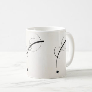 Caneca De Café 'Curva Livre ao Ponto' de Wassily Kandinsky