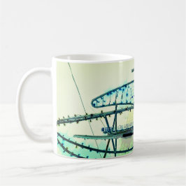 Caneca De Café Curvas azuis