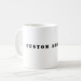 Caneca De Café Custom Add Text Coffee Mug