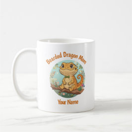 Caneca De Café Custom Bearded Dragon Mom Mug