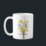 Caneca De Café Custom Birth Flower Daffodil Personalized Mug<br><div class="desc">Celebrate a special connection with our Watercolor Birth Flower Personalized Mug. Featuring a floral illustration that represents the unique beauty of their birth month, this mug blends artistic flair with everyday functionality. The soft, ethereal watercolor textures pop against the crisp ceramic, creating a piece that feels more like a work...</div>