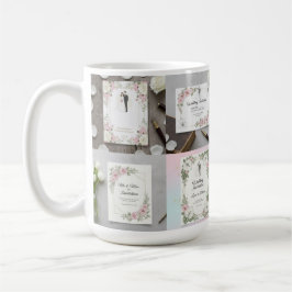 Caneca De Café Custom Bride and Groom Illustration