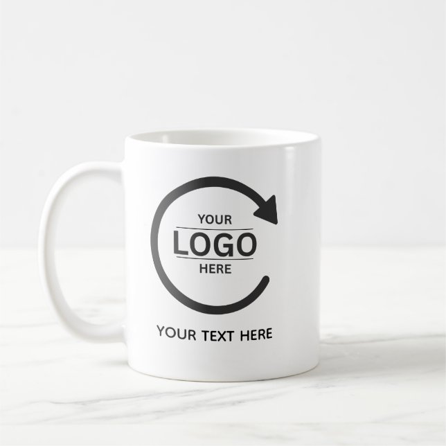 Caneca De Café Custom Business Brand Logo (Esquerda)
