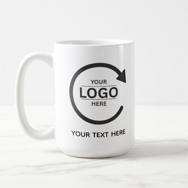 Caneca De Café Custom Business Brand Logo (Esquerda)